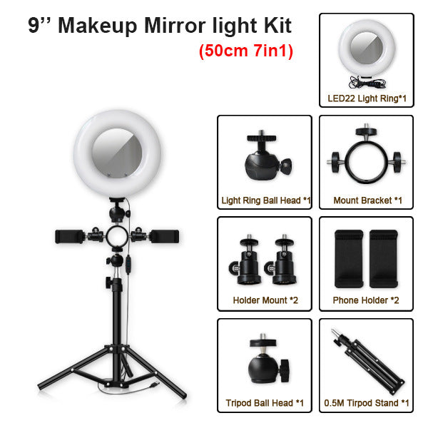 Compatible with Apple, led tripod multi-position fill light