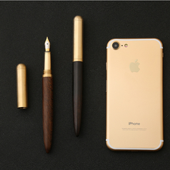 Brass And Sandalwood Student Writing Business Fountain Pen