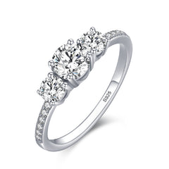 925 Sterling Silver Light Luxury Ring