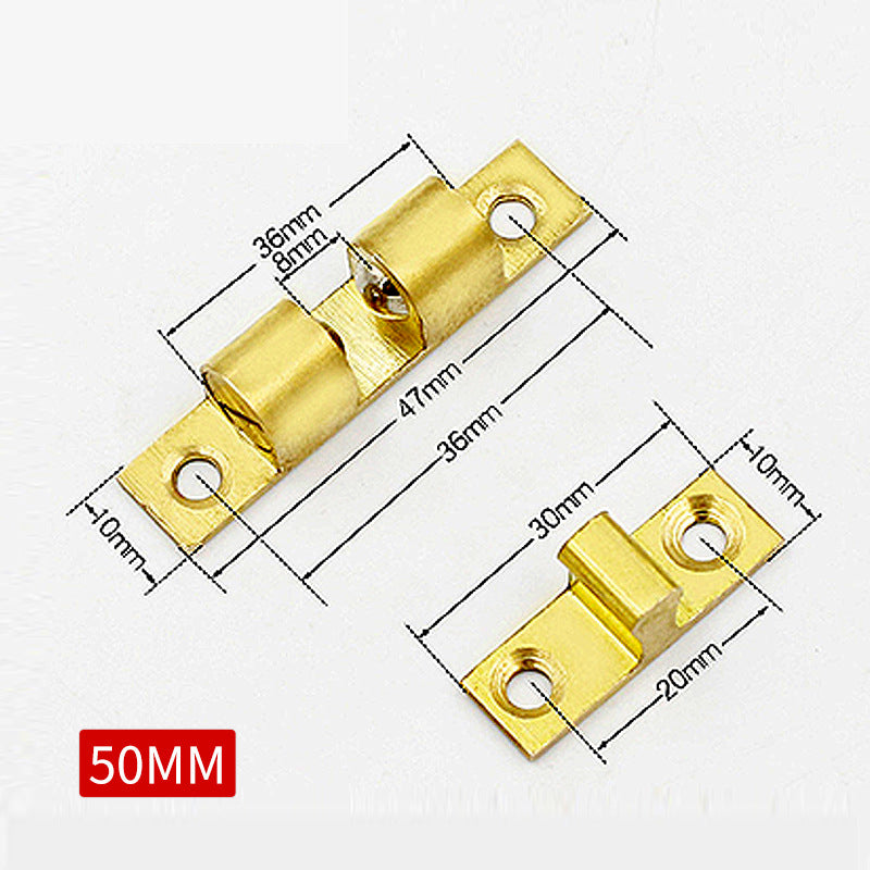 Thickened Pure Copper Cassette Door Touch Wardrobe Cabinet Door Spring Touch Lock