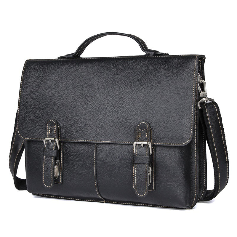 Men's Retro Casual Leather Business Briefcase