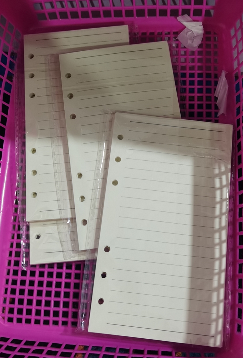 6-hole Notebook Loose-leaf Refill Blank Dot Matrix Horizontal Line