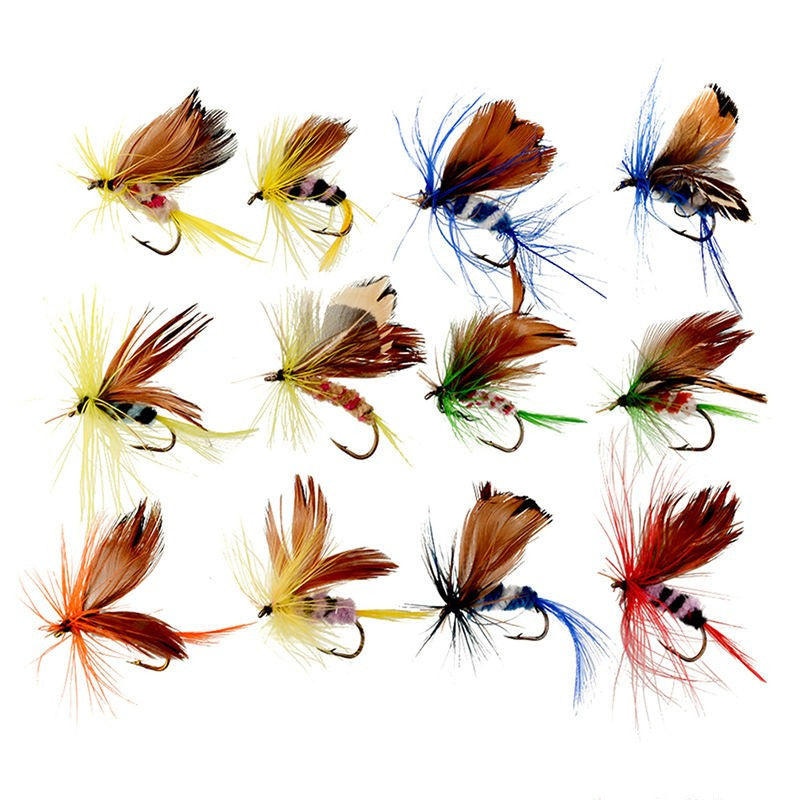 12 PCS insect fishing hook