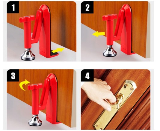 Portable Door Jammer Lock Brace