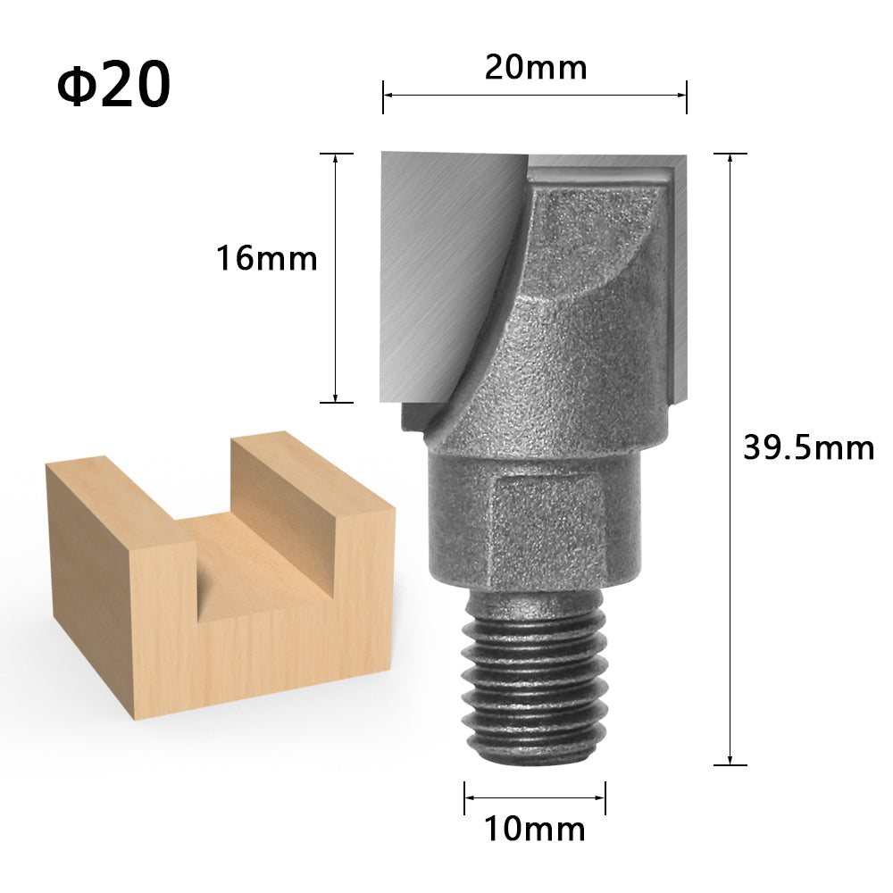 Threaded Spiral Clear Knife Wooden Door Lock Hole Carpenter Lock Slot