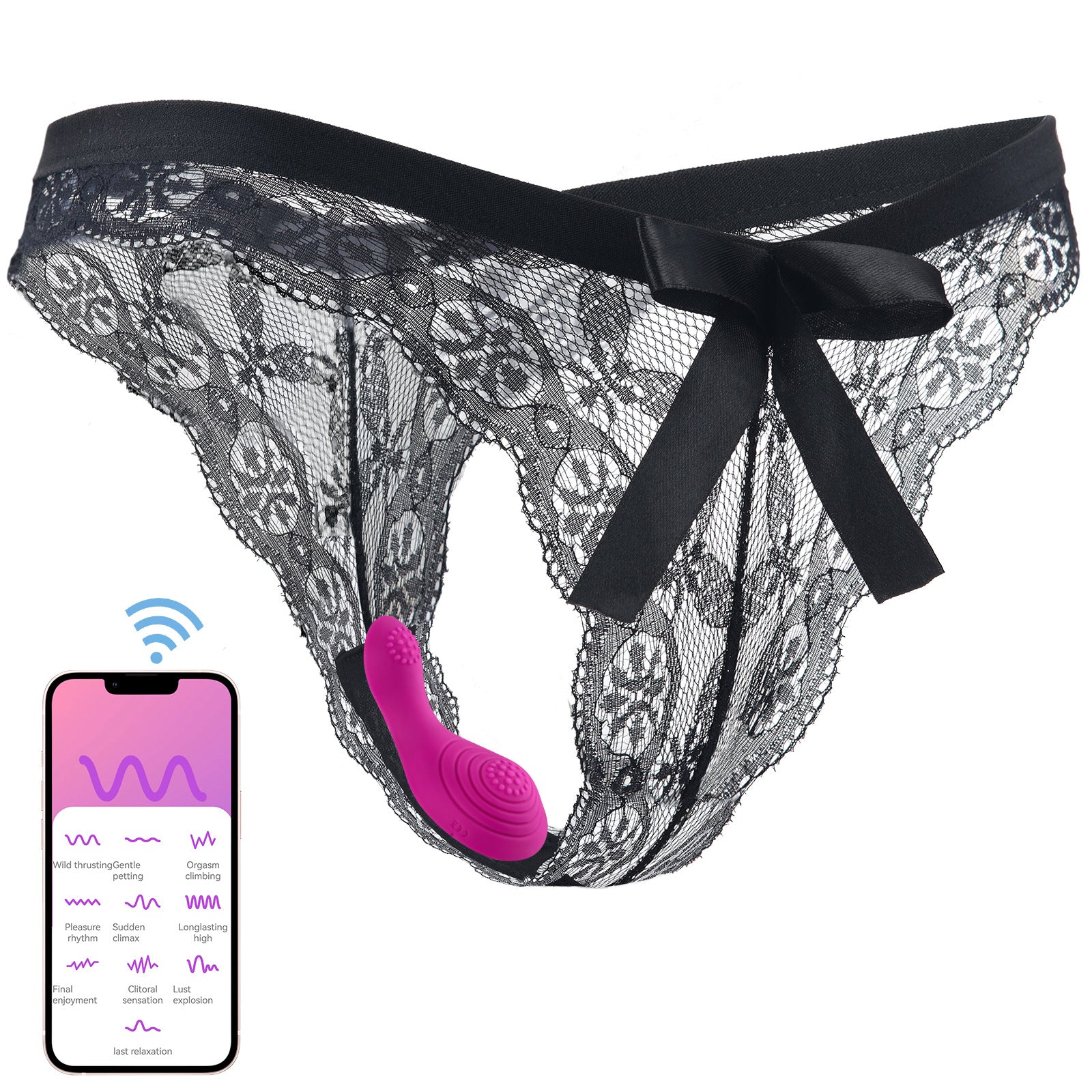 Wireless Remote Control 10-frequency Underwear Wear Vibrators