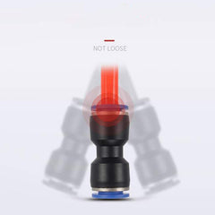 Jinqi Pneumatic Plastic Connector Straight Through Butt PU-56810121416mm Quick Insertion Trachea Connector