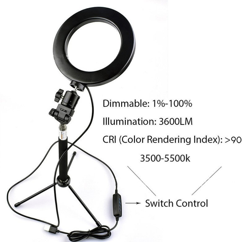 Compatible with Apple, Lifting ring LED fill light, flash photography light, floor tripod