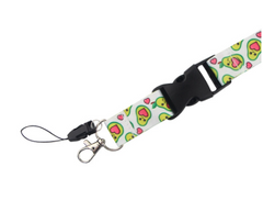 Fruit Avocado Cartoon Double-sided Printing Polyester Buckle Mobile Phone Lanyard