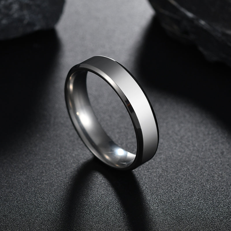 Light Men's Stainless Steel Ring Jewelry