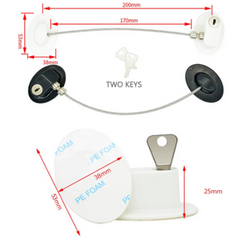 Refrigerator Lock Child Lock Sliding Door Lock