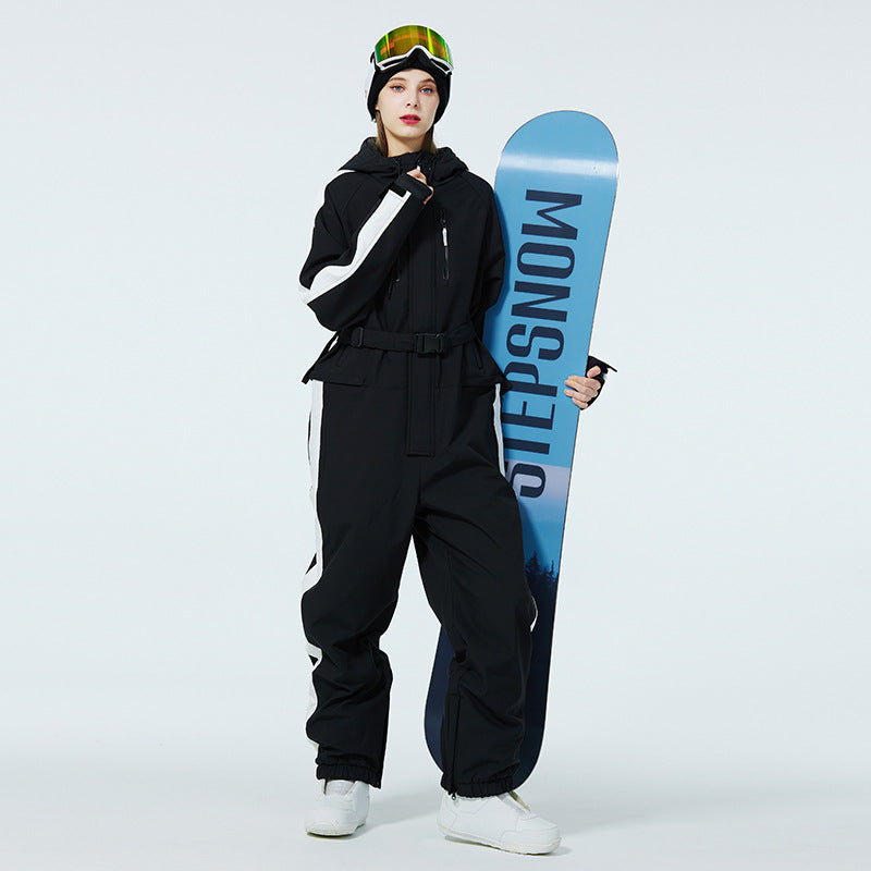 One-piece Ski Suit Men's And Women's Windproof