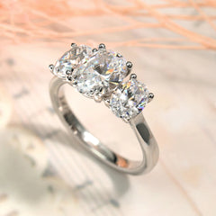 Couple's Light Luxury Oval Ring