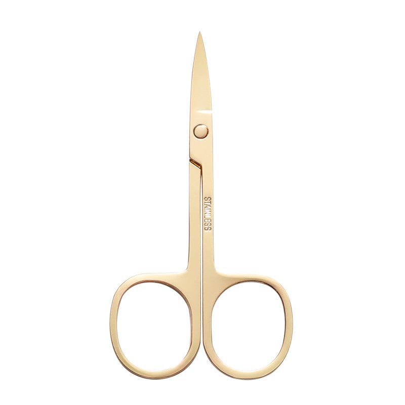 Women's Fashion Stainless Steel Eyebrow Trimmer Small Scissors