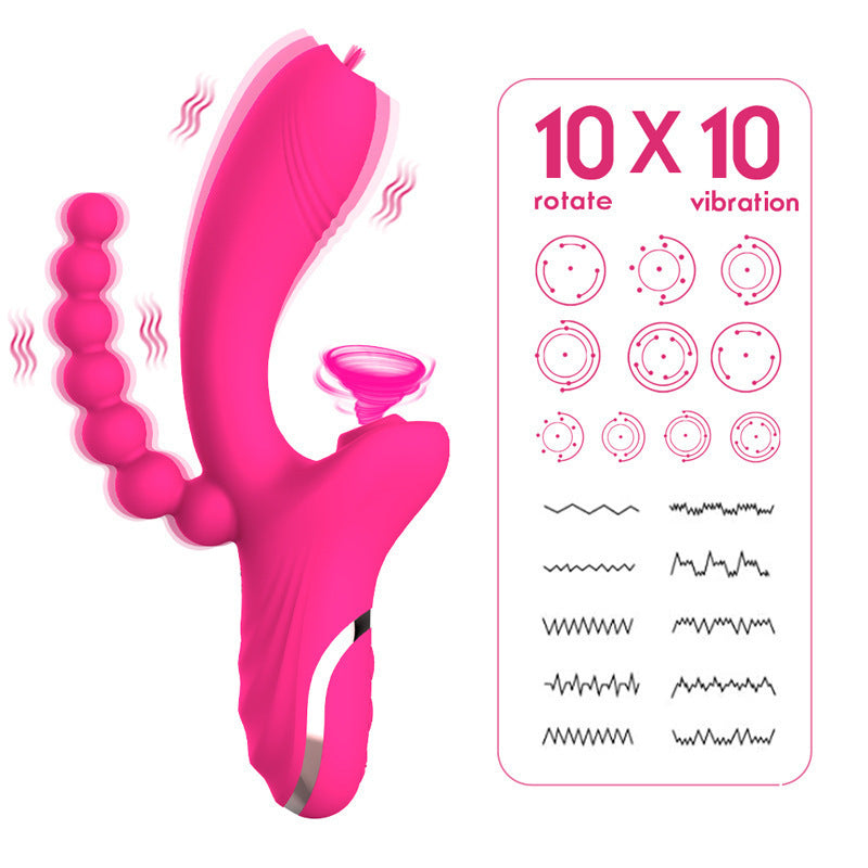 3-in-1 Massager Stimulating Vibrating Silicone Toys