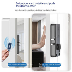 Punch-free Invisible Door Lock Smart Card Swiping