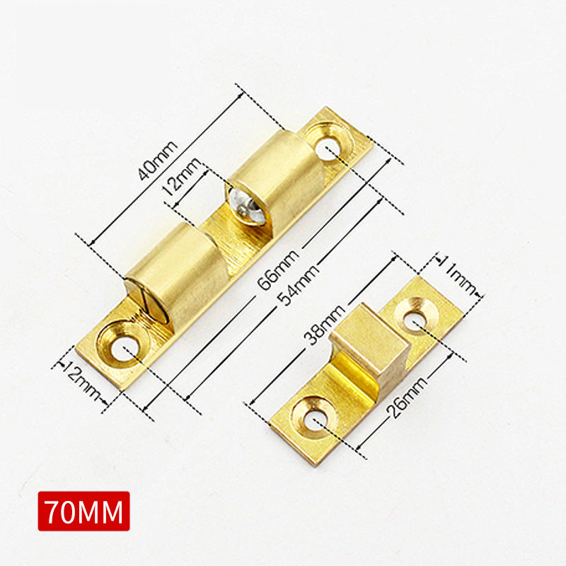 Thickened Pure Copper Cassette Door Touch Wardrobe Cabinet Door Spring Touch Lock