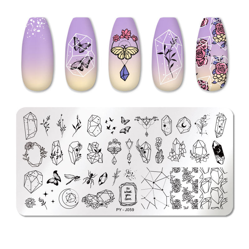 Manicure stainless steel printing plate