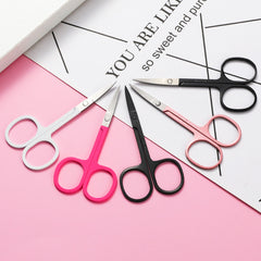 Women's Fashion Stainless Steel Eyebrow Trimmer Small Scissors