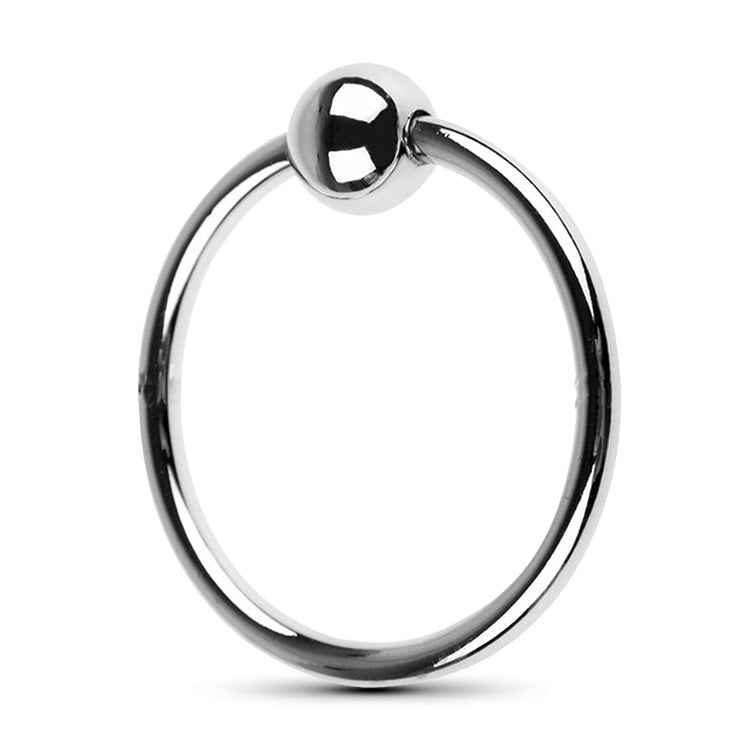 Toy Supplies Metal Horseshoe Ring Single Bead Ring