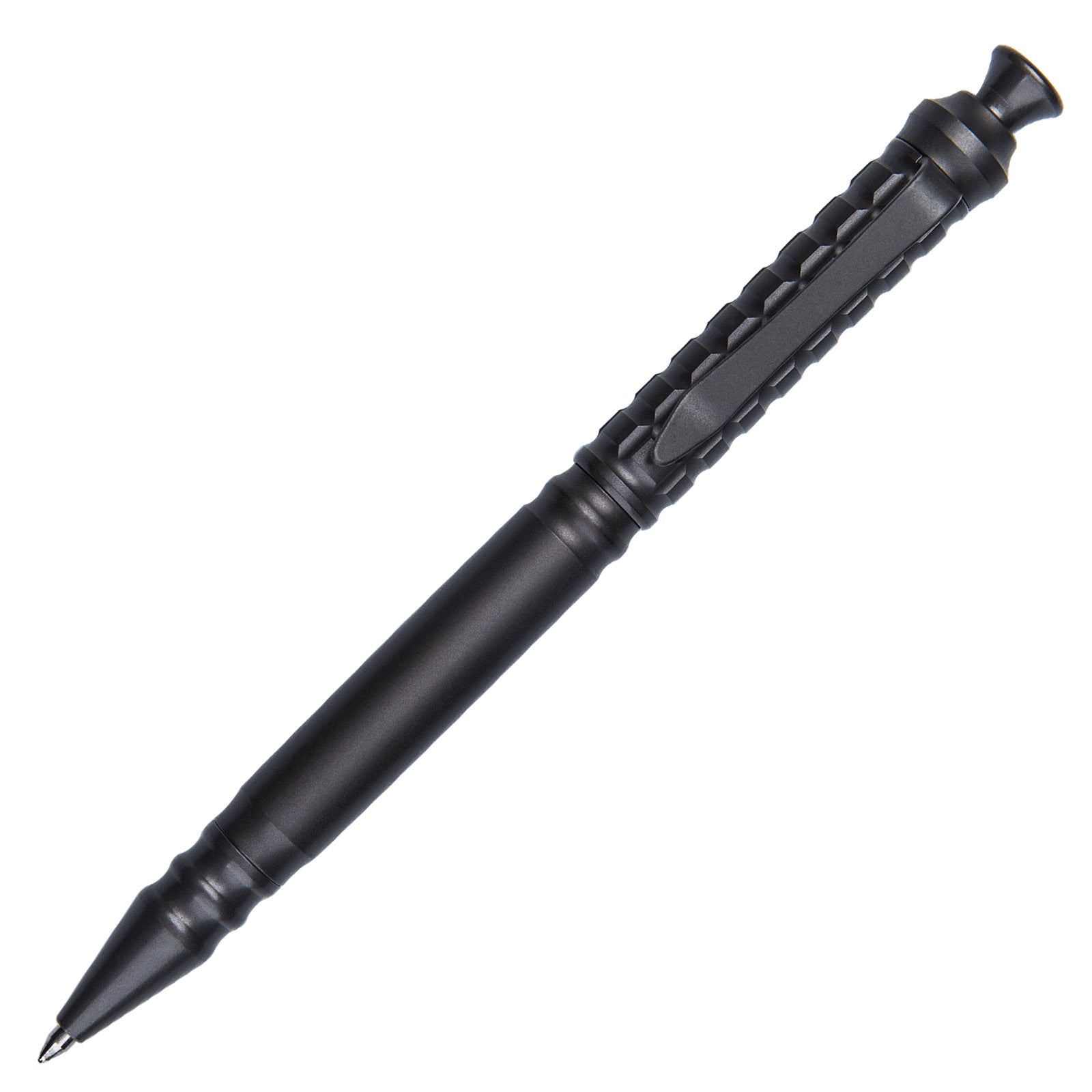 On-the-go Decompression Push-action Pen Titanium Tactical