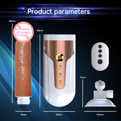 Heating Automatic Take Out And Insert Telescopic Cannon Female Dildos Vibrator