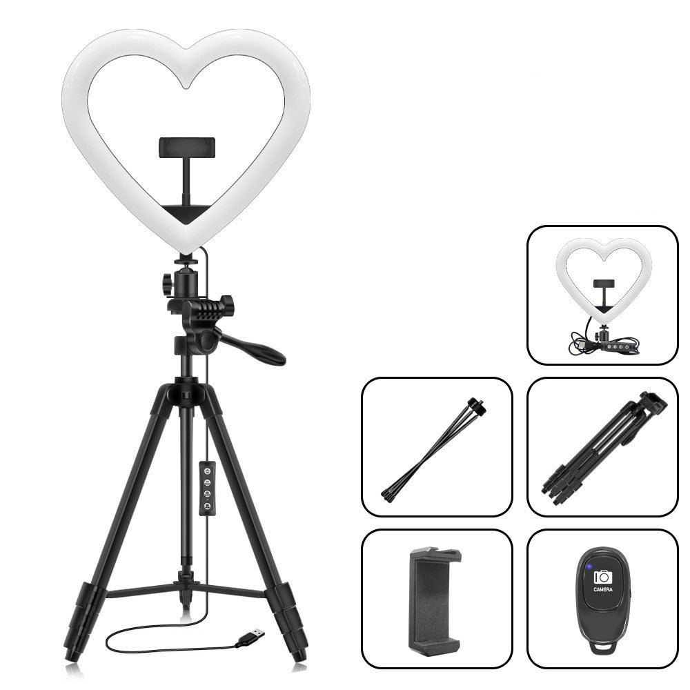 12 Inch Love Music Style RGB Ring Fill Light For Selfie Photography Tripod