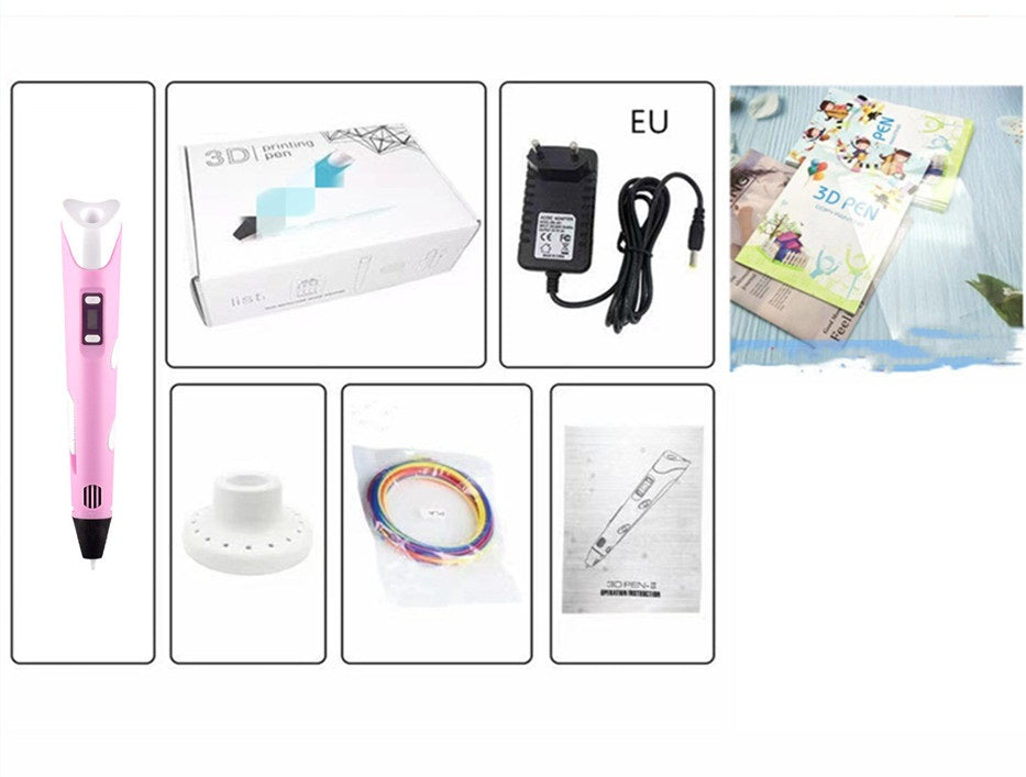 Children's 3d Printing Pen Three-dimensional Brush Toy Set