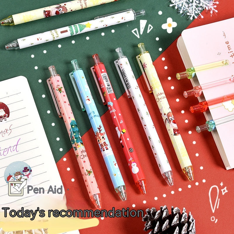 Christmas Reward Gift Press Gel Pen Ball Pen Signature Pen