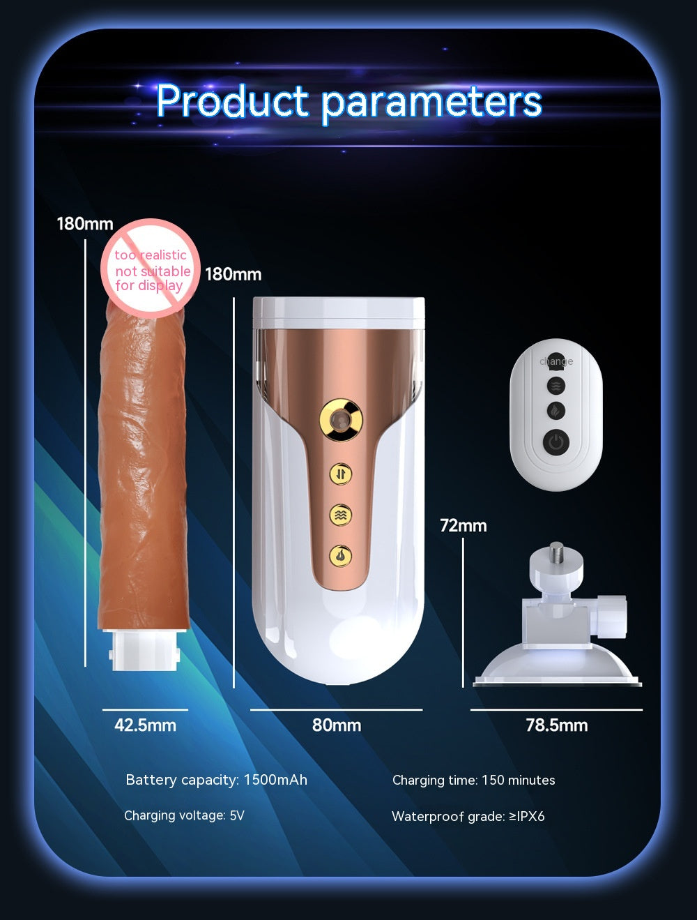 Heating Automatic Take Out And Insert Telescopic Cannon Female Dildos Vibrator