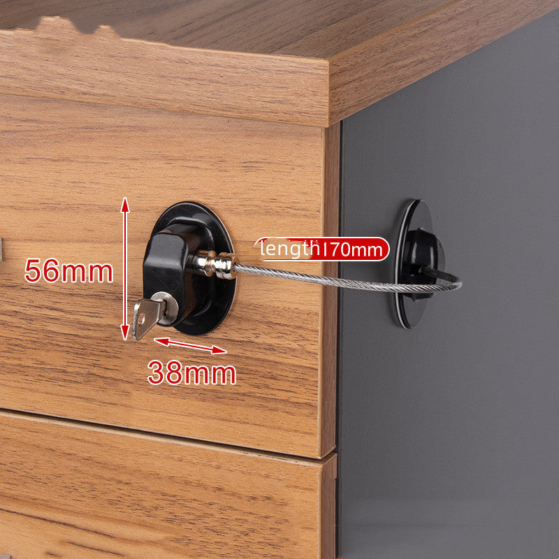 Anti-pinch Hand Cabinet Door Lock For Children's Drawer