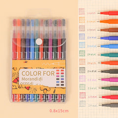 Set Of  For Students To Take Notes With Korean Retro Colored Pens