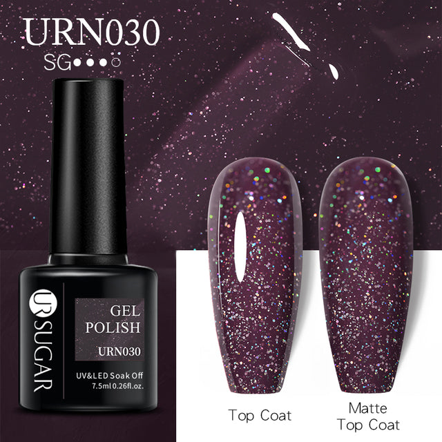 7.5ml Reflective Glitter Gel Winter Nail Polish